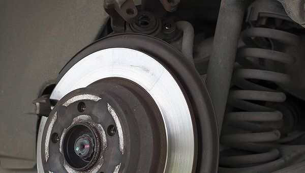 Car disc brake and shock strut