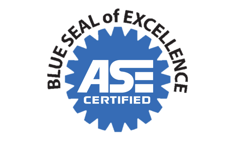 Blue ASE Certified Blue Seal of Excellence logo on a white background.