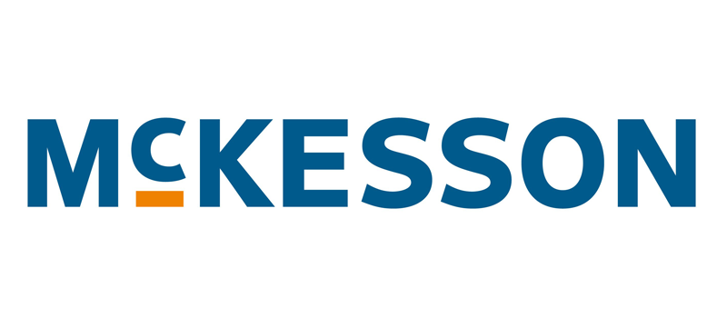 McKesson logo in blue and orange on a white background