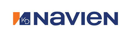 Navien logo: Orange and blue graphic with