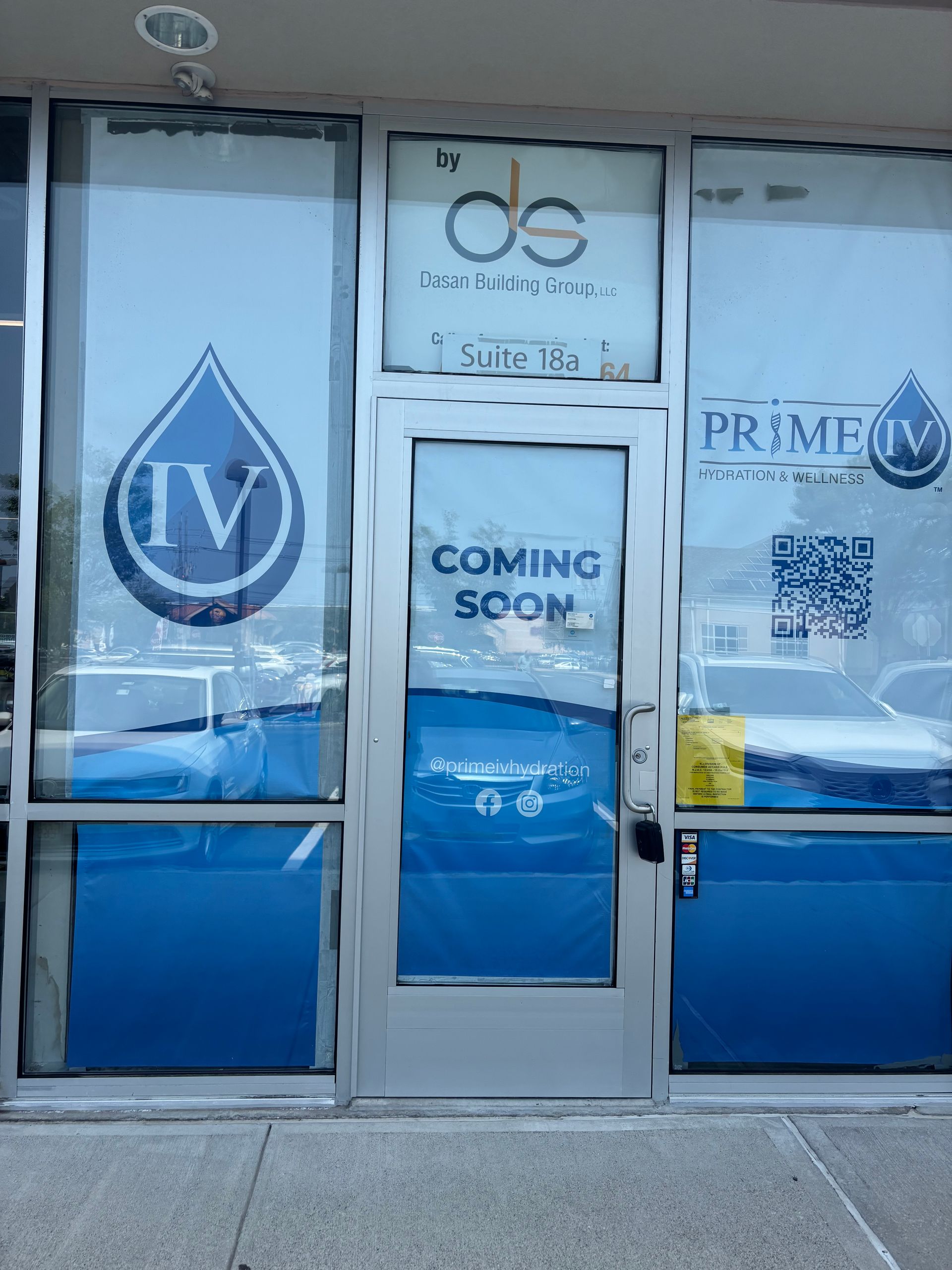 A glass storefront for 