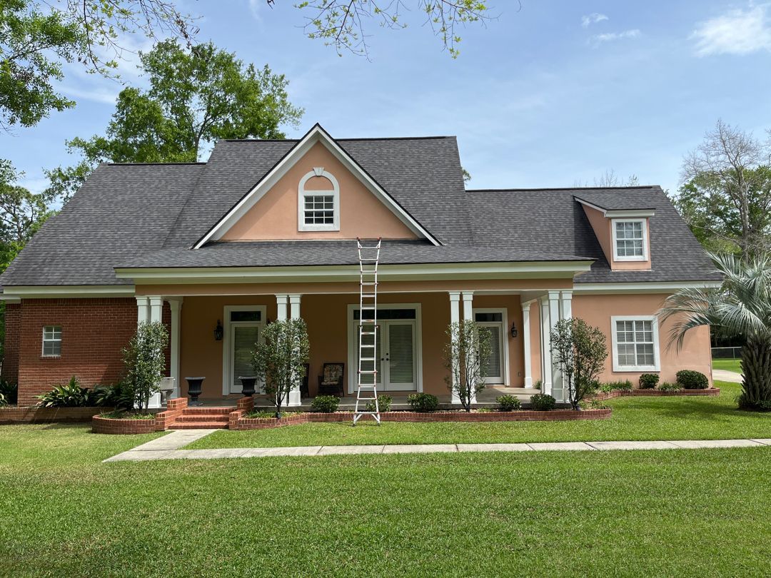 Siding project before
