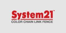 system21 color chain link fence