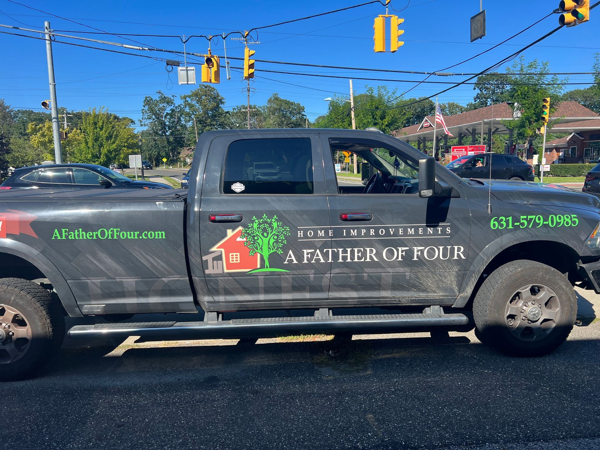 Gray pickup truck with 