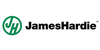 James Hardie logo: green circle with