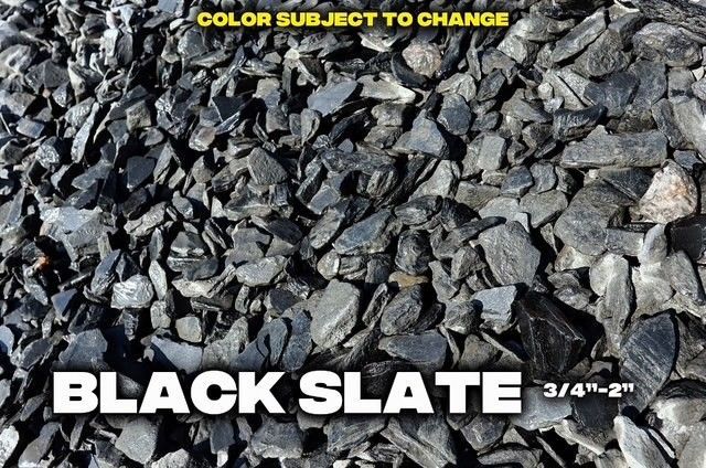 Black slate gravel 3/4