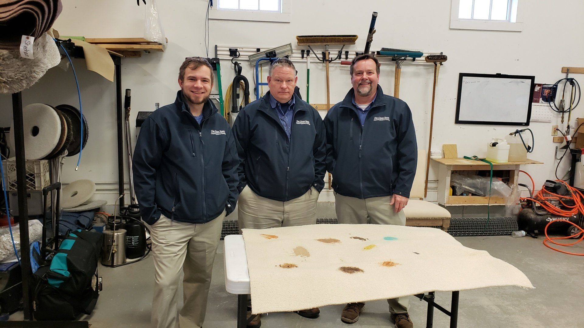 three men attending the spotting class