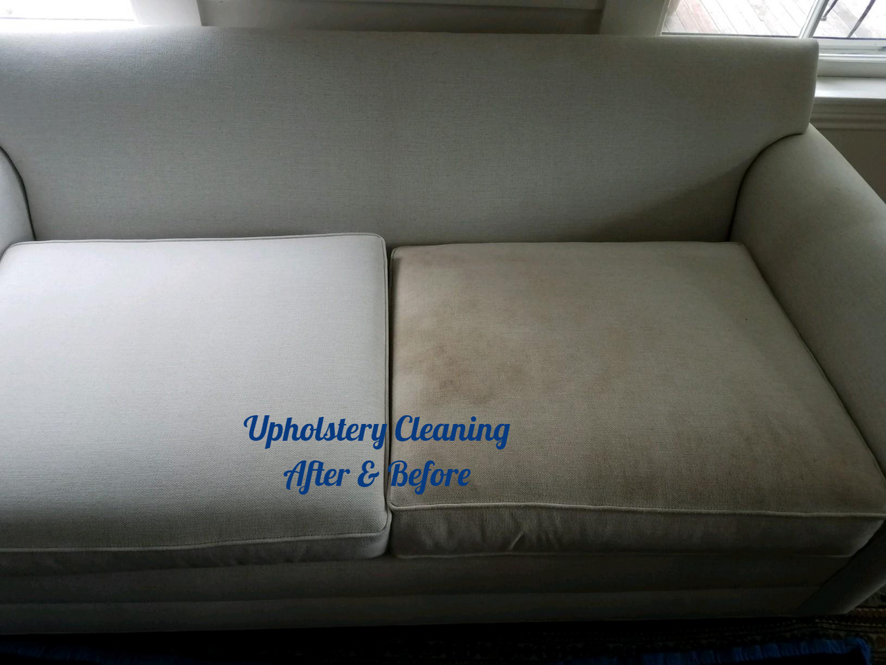 Upholstery Cleaning Before and After