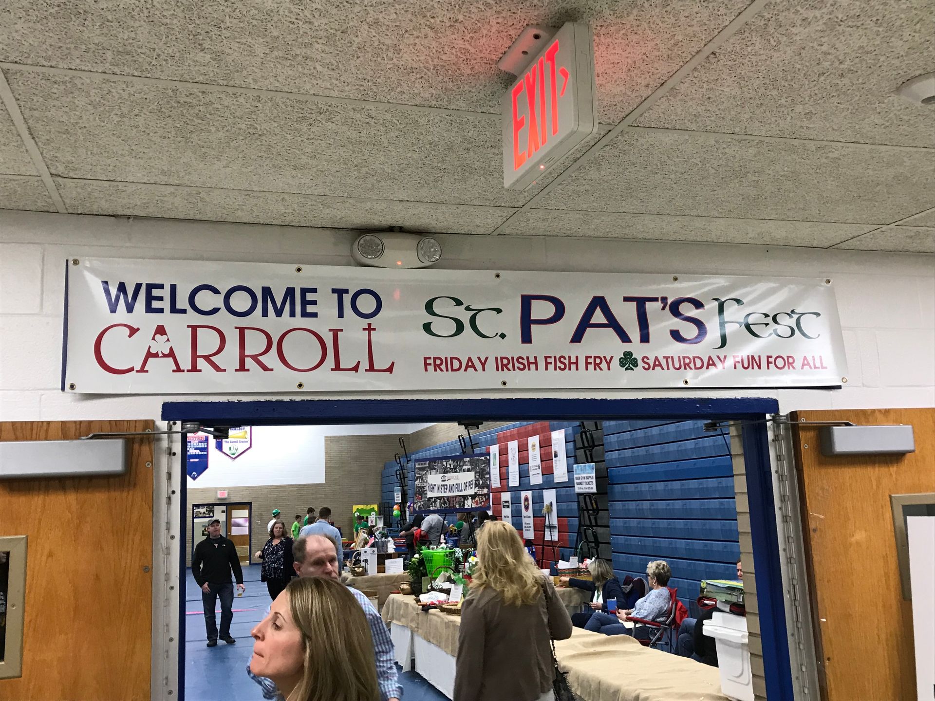 Banner welcomes people to 