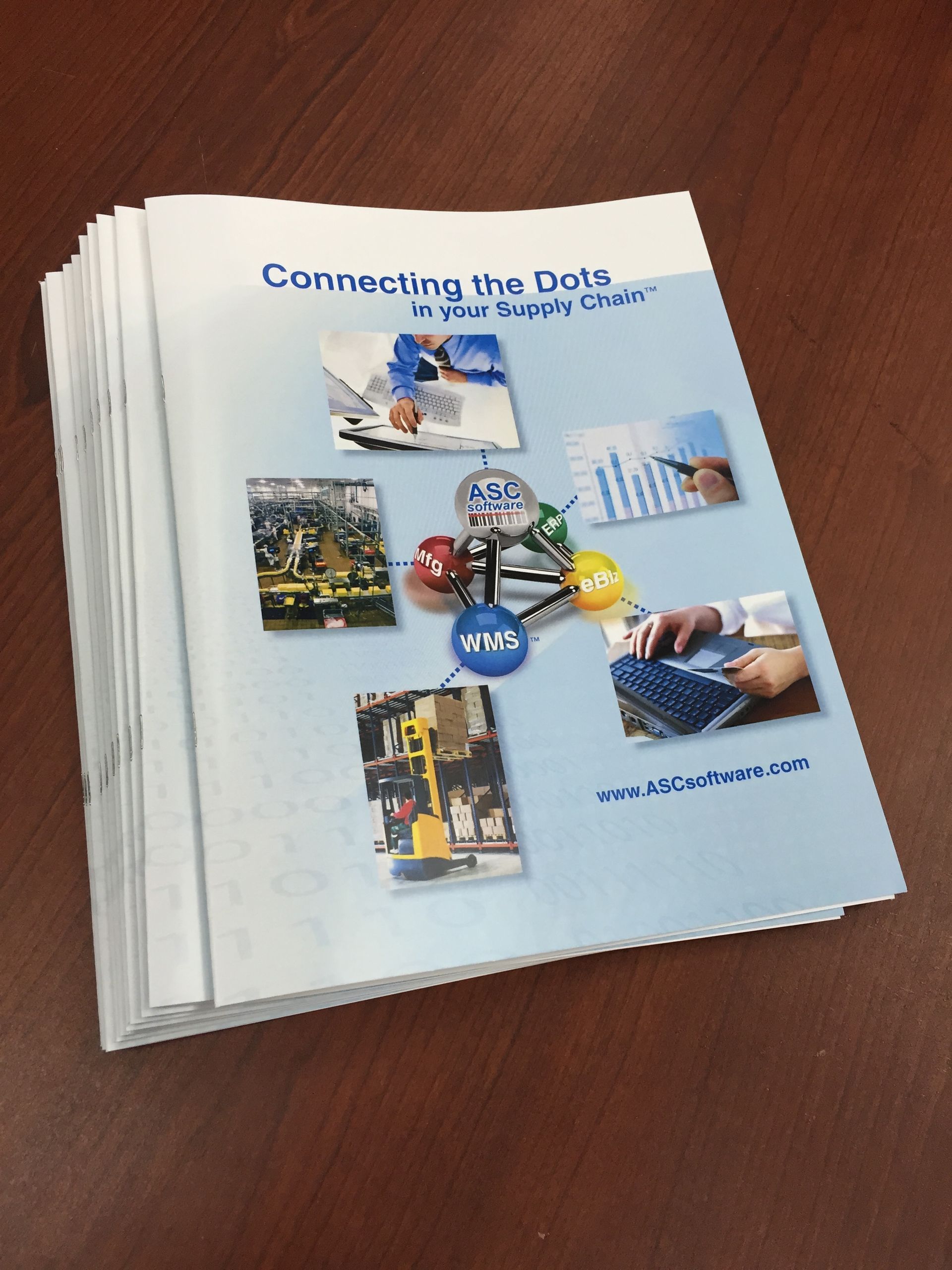 Stack of booklets with