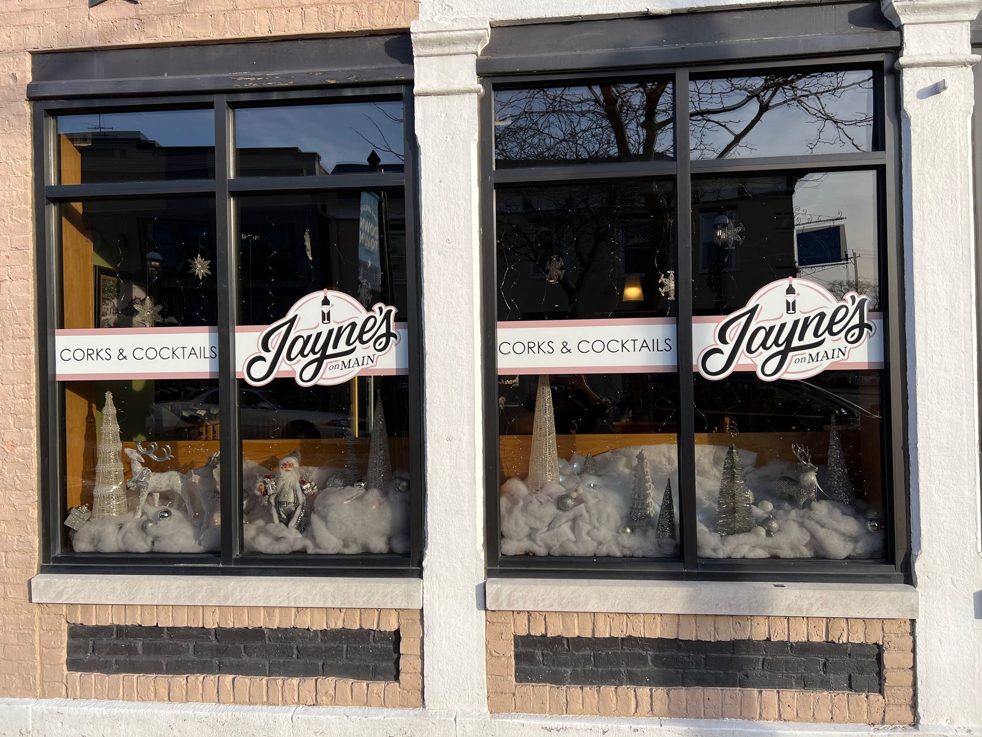 Two storefront windows with