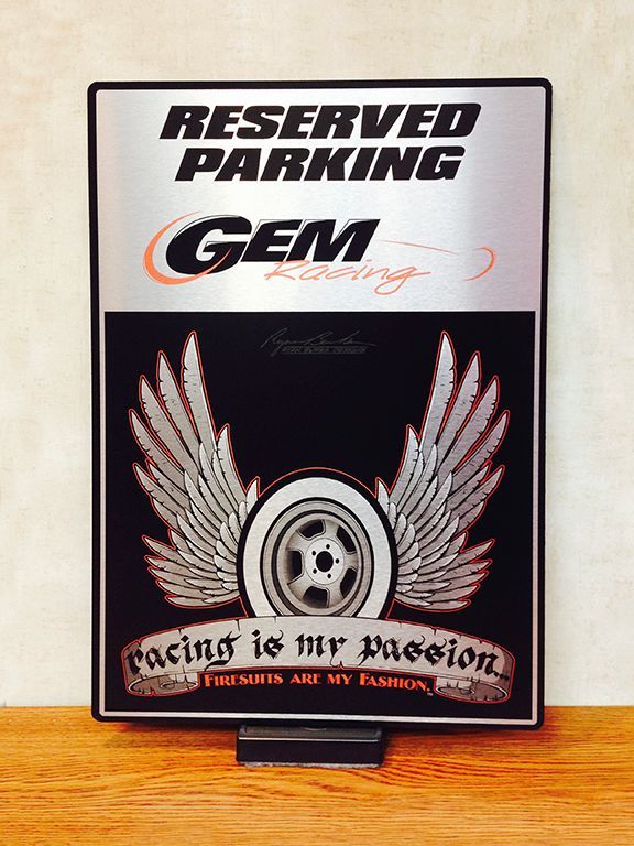 Reserved parking sign for 