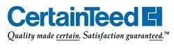 CertainTeed logo in blue with tagline 