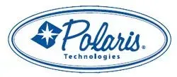 Polaris Technologies logo with blue starburst within a diamond, and cursive 
