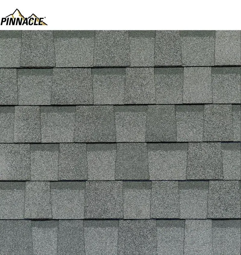 Gray Pinnacle roofing shingles.