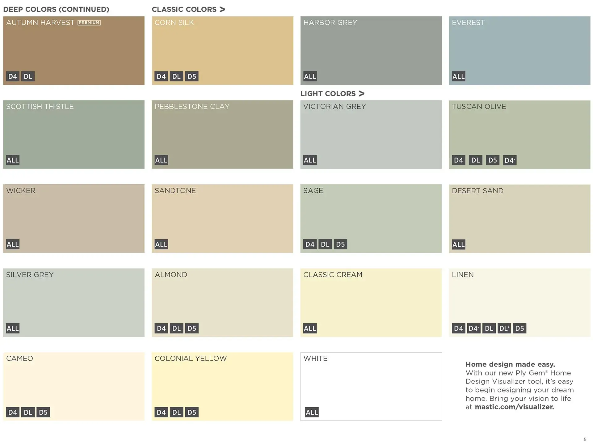 Color palette with various shades of brown, green, and blue.
