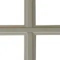 White window frame with crossbars, against a white background.