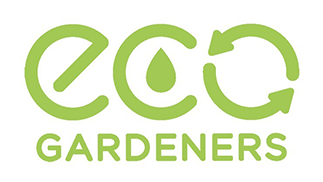 Green logo: "eco" with a water drop, recycle symbol, and "GARDENERS" below.