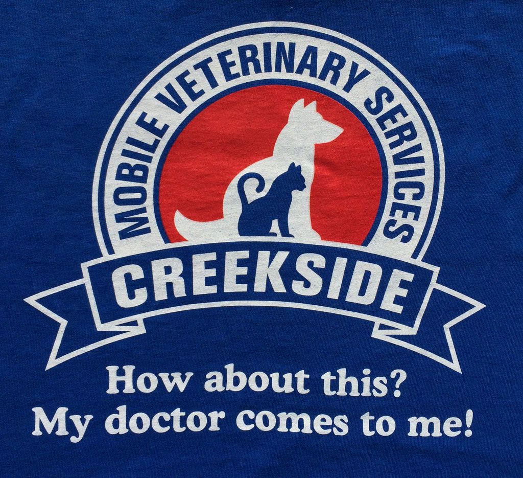 A blue and red logo for 
