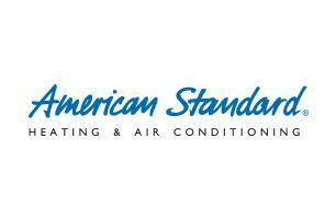 American Standard Heating & Air Conditioning logo in blue text on white background.