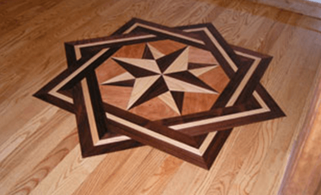 Medallion design on floor