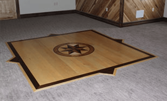 Medallion design on floor
