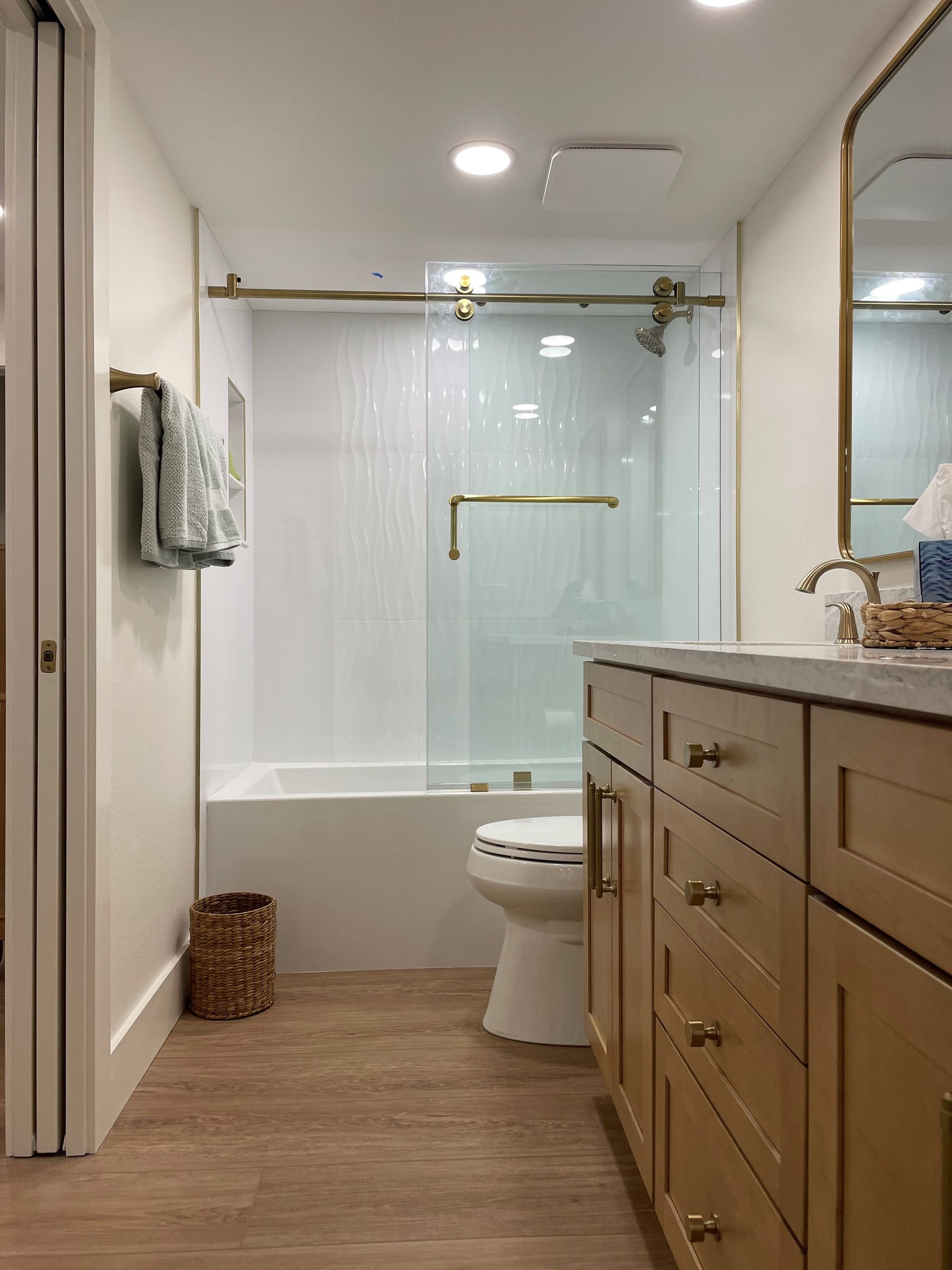 Bathroom with bathtub and toilet