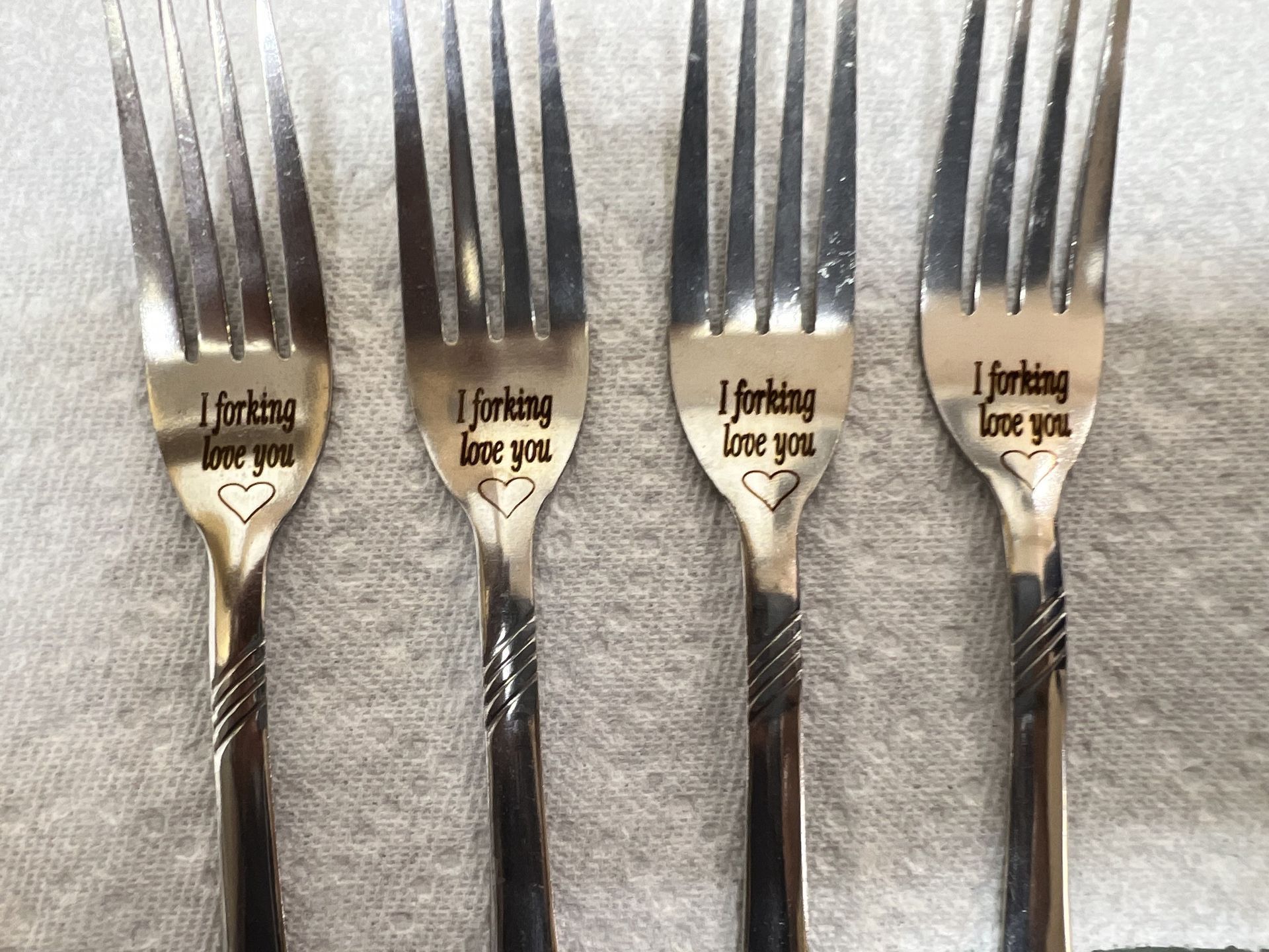 Engraved Forks
