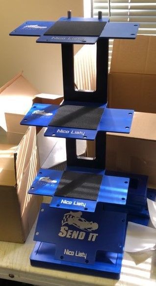 Custom-Made RC Car Stand with Engraving