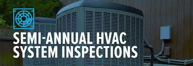 A picture of a semi-annual hvac system inspection.
