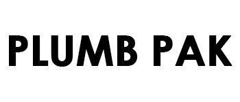 PLUMB PAK logo in bold black text on a white background