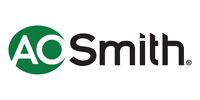 Logo for A. O. Smith, featuring 