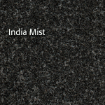 India Mist granite with a dark gray and speckled pattern.