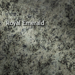 Royal Emerald granite with gray and black speckles.