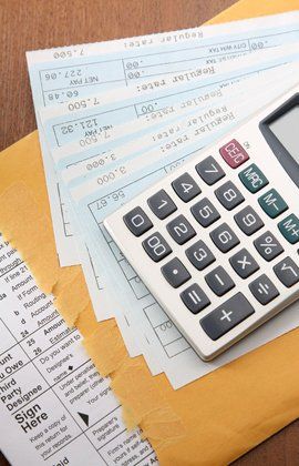 Calculator and payroll forms