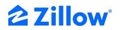 Zillow logo: blue house icon with a 