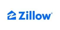Zillow logo: blue house icon with a Z inside, and Zillow in blue text.
