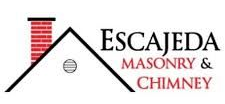 Escajeda Masonry & Chimney logo with brick chimney and house roofline