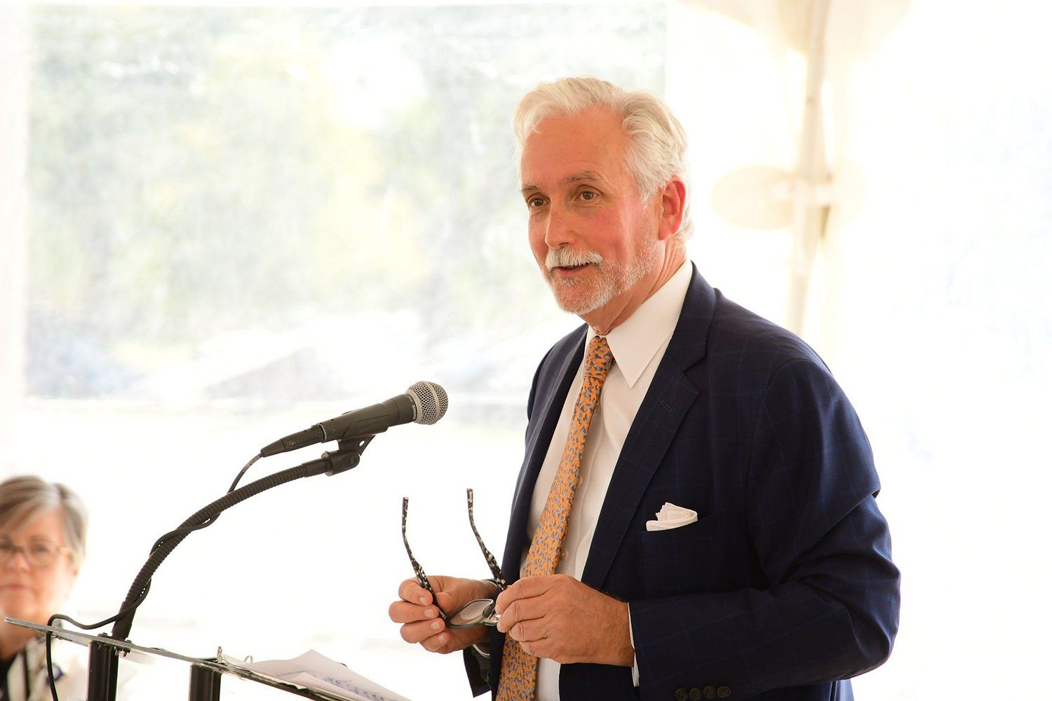 Man talking on stage