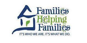 A logo for families helping families that says `` it 's who we are , it 's what we do . ''