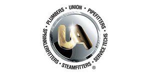 A logo for a company called plumbers union