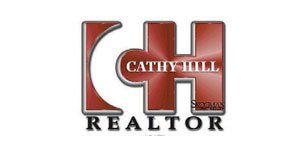 Cathy hill realtor logo on a white background