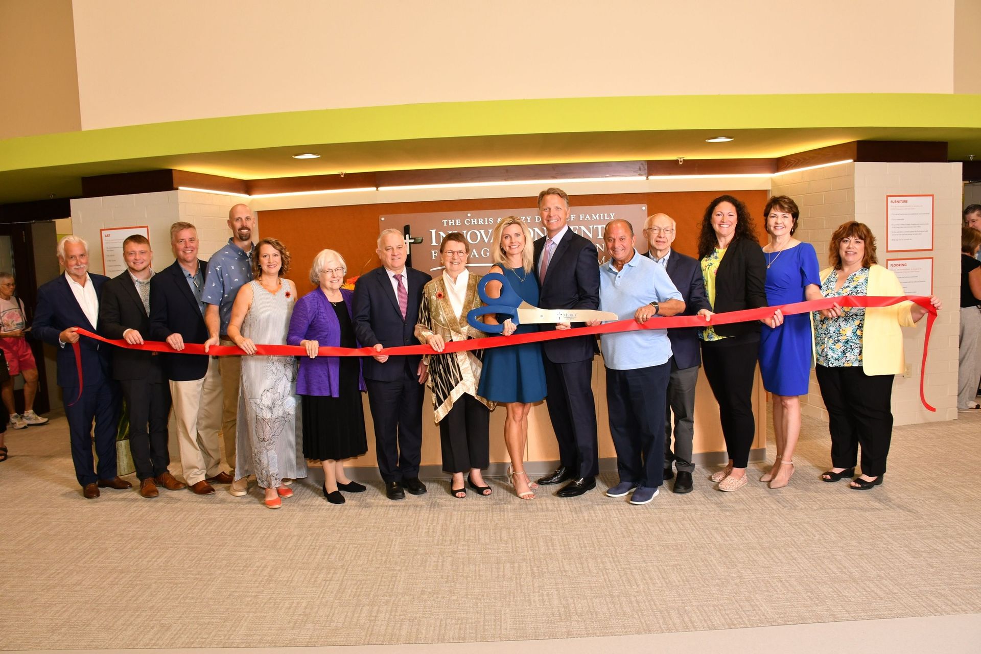 Company ribbon cutting