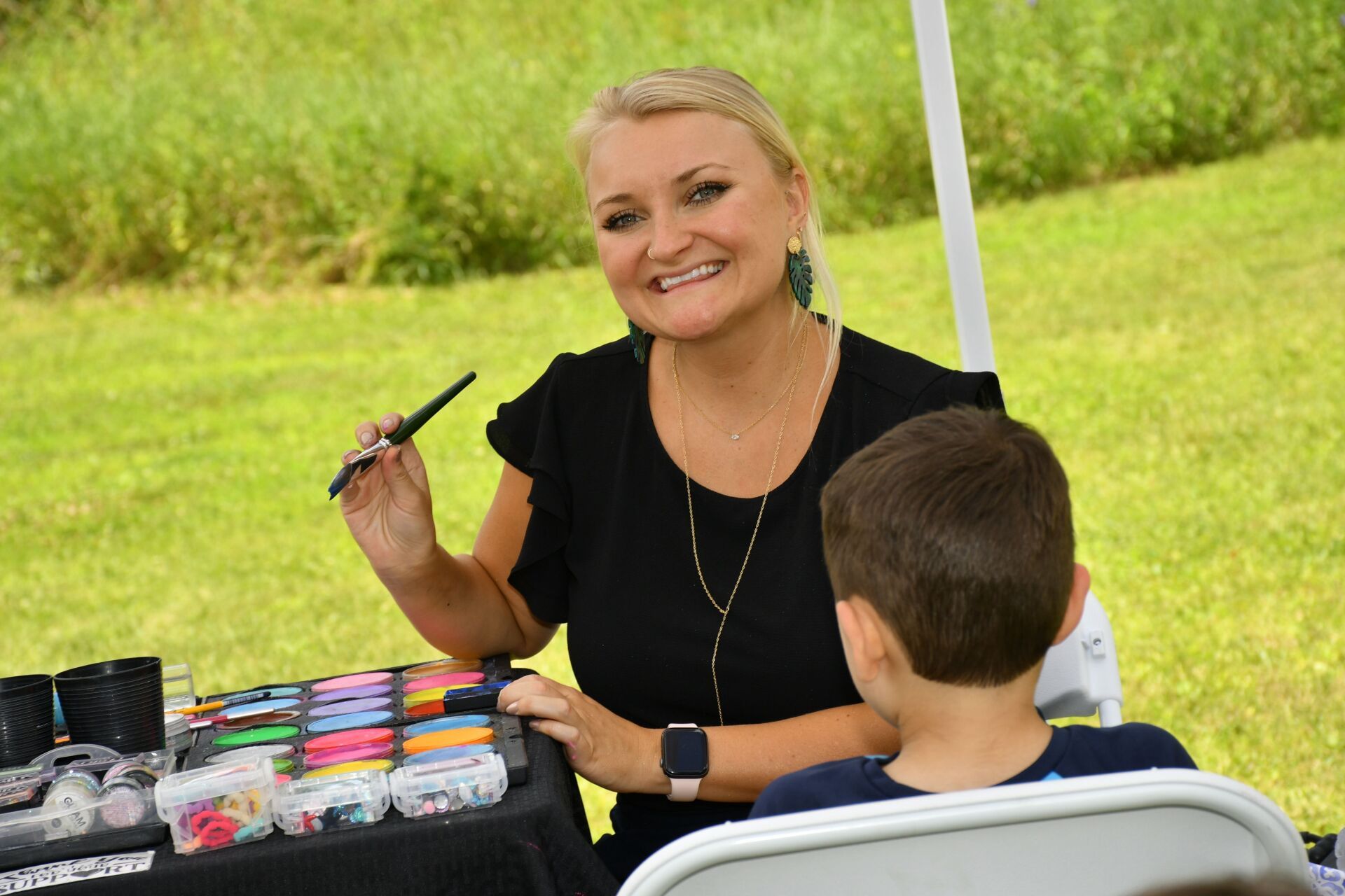 face painting at the picnic