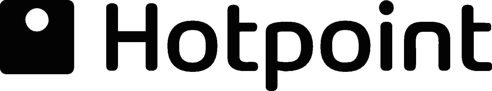 Black logo with the word