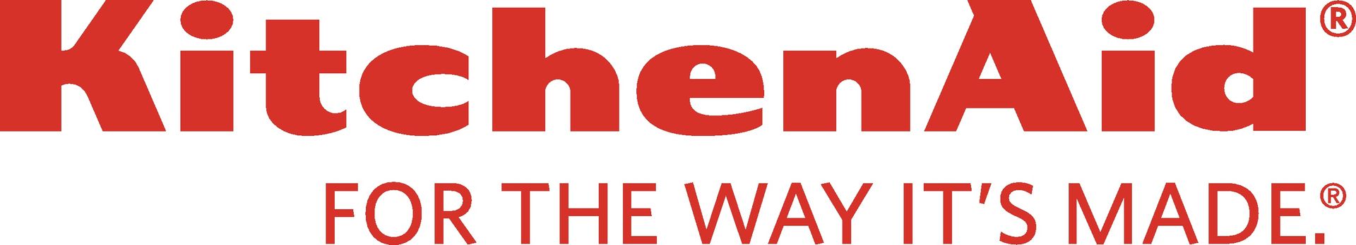 KitchenAid logo in red with the tagline
