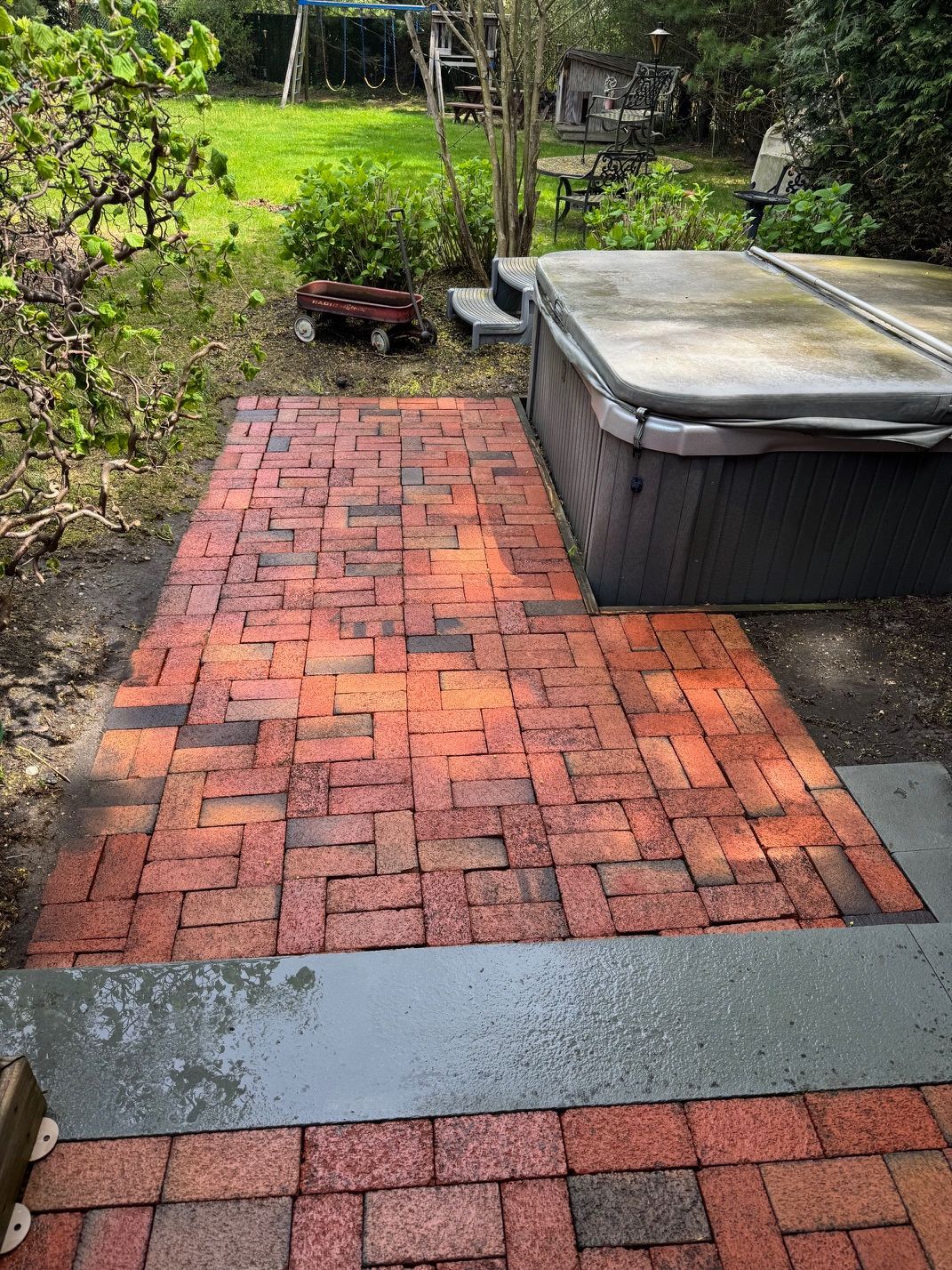 Pressure washing services - after