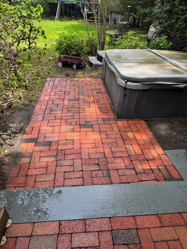 Pressure washing services - after