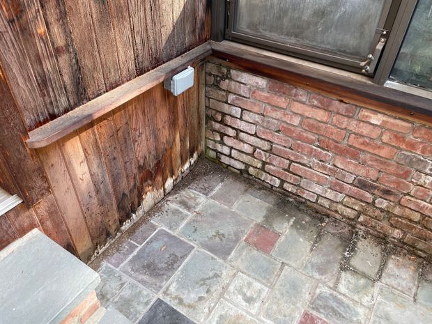 Pressure washing services - before