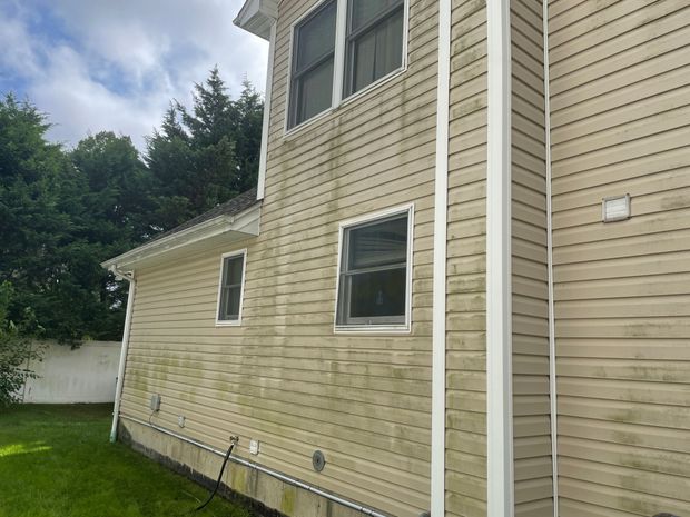 Pressure washing services - before